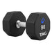 TAG Fitness 8-Sided Virgin Rubber Dumbbells R8DB 90 lb