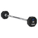 TAG Fitness 8-Sided Virgin Rubber Fixed Barbell with Straight Bar 30 lb