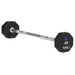 TAG Fitness 8-Sided Virgin Rubber Fixed Barbell with Straight Bar 40 lb