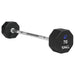 TAG Fitness 8-Sided Virgin Rubber Fixed Barbell with Straight Bar 70 lb