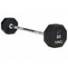 TAG Fitness 8-Sided Virgin Rubber Fixed Barbell with Straight Bar 85 lb
