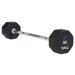 TAG Fitness 8-Sided Virgin Rubber Fixed Barbell with Straight Bar 90 lb