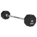 TAG Fitness 8-Sided Virgin Rubber Fixed Barbell with Straight Bar 95 lb