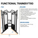 TAG Fitness FT60 Functional Trainer 2x160lb Stacks Black Frame Dimensions and Details