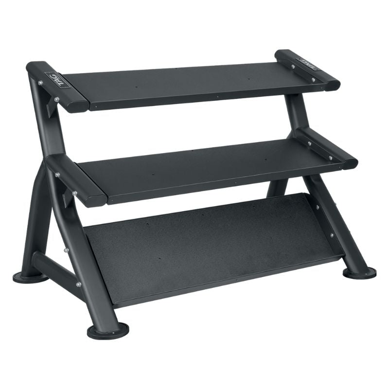 TAG Fitness HEX 3-Tier Dumbbell Rack (Holds 10 Pairs) on a white background