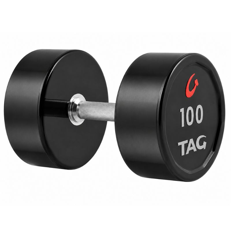 TAG Fitness Premium Ultrathane Dumbbell (Pairs) 100 lb
