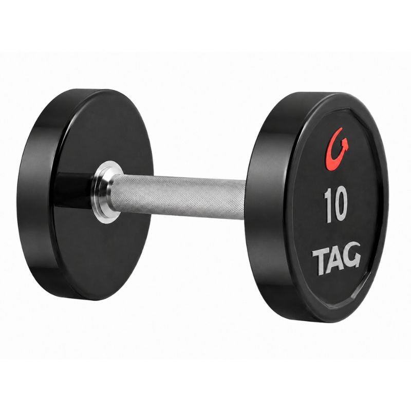 TAG Fitness Premium Ultrathane Dumbbell (Pairs) 10 lb