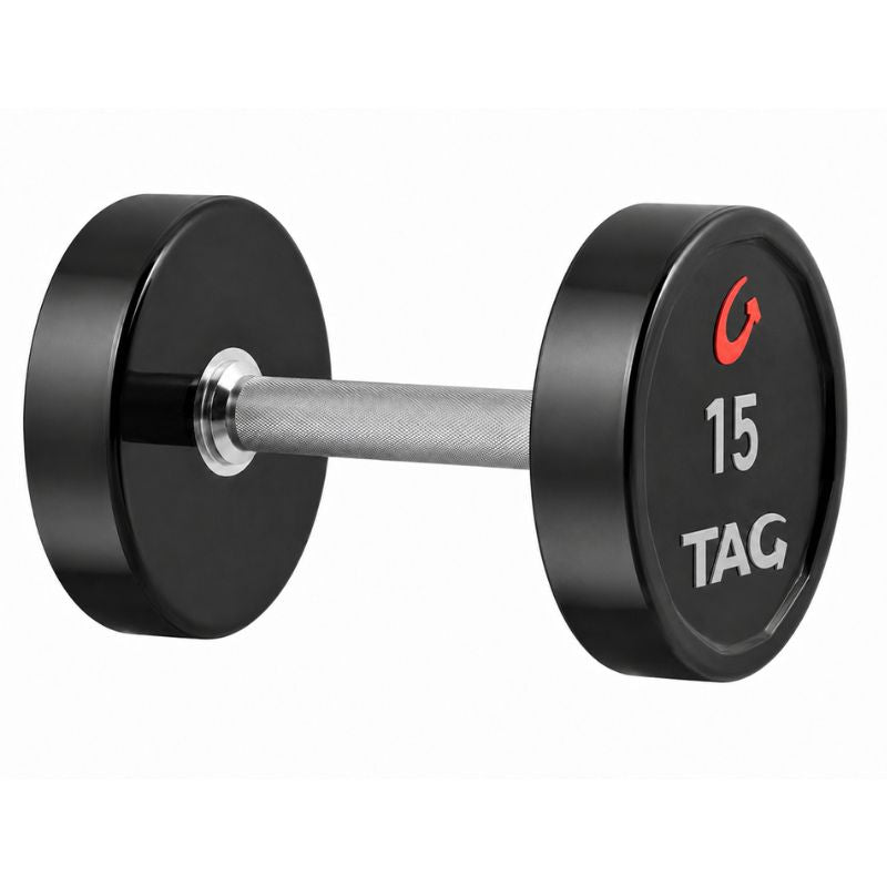 TAG Fitness Premium Ultrathane Dumbbell (Pairs) 15 lb