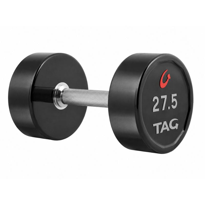 TAG Fitness Premium Ultrathane Dumbbell (Pairs) 27.5 lb