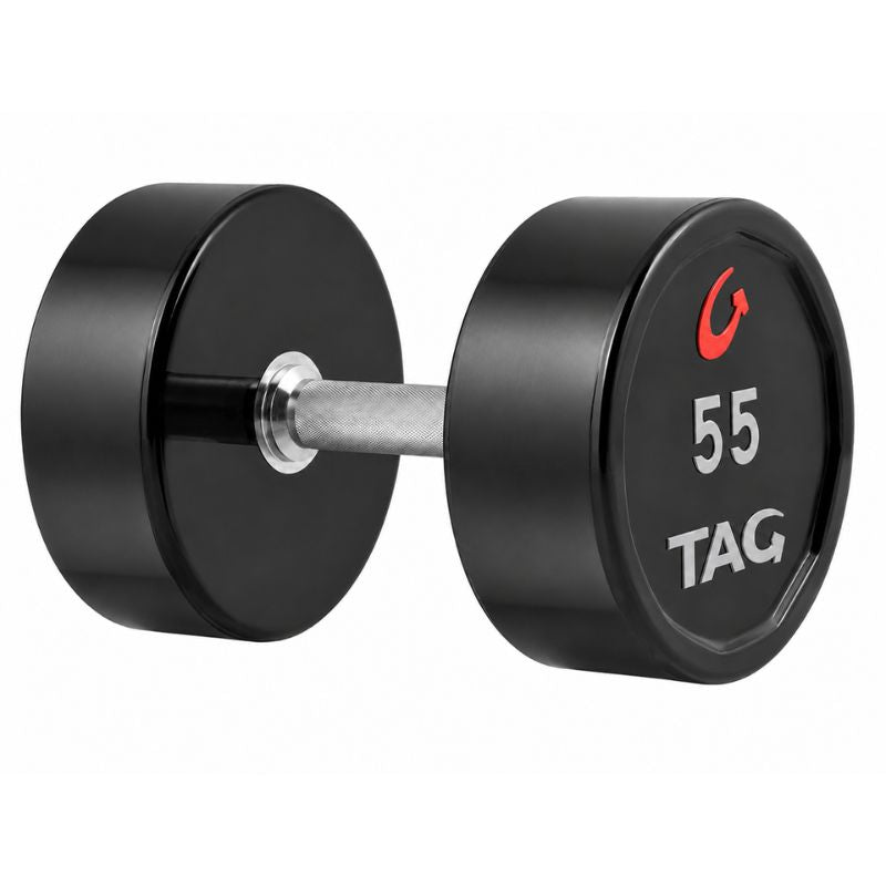 TAG Fitness Premium Ultrathane Dumbbell (Pairs)  55 lb