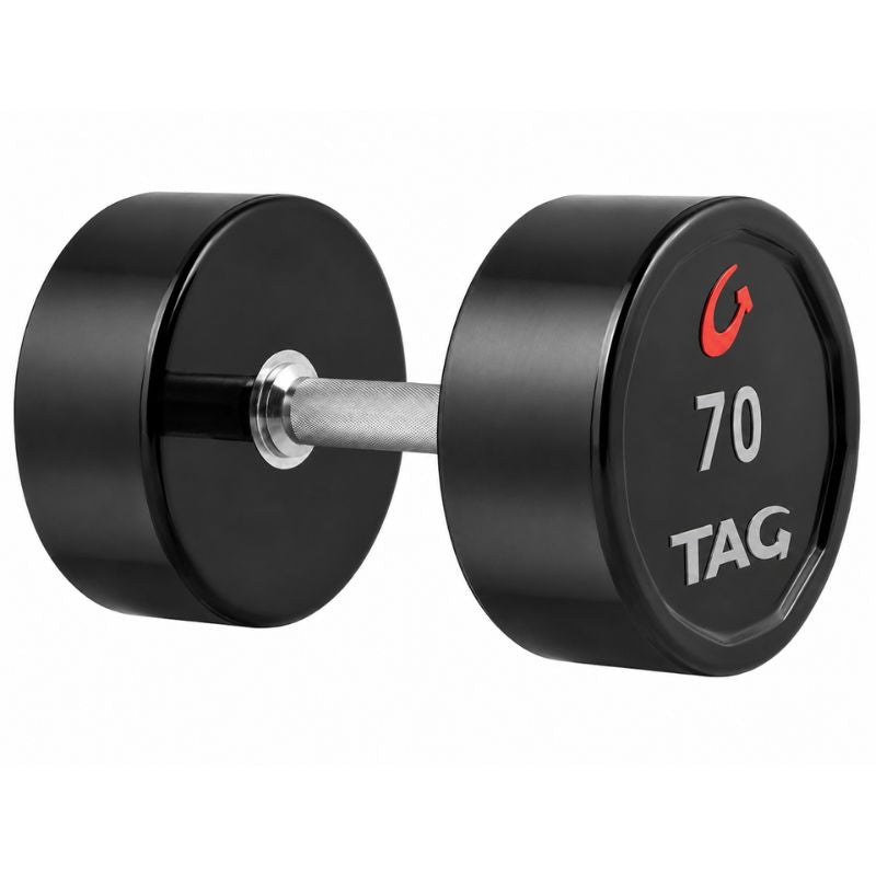 TAG Fitness Premium Ultrathane Dumbbell (Pairs) 70 lb