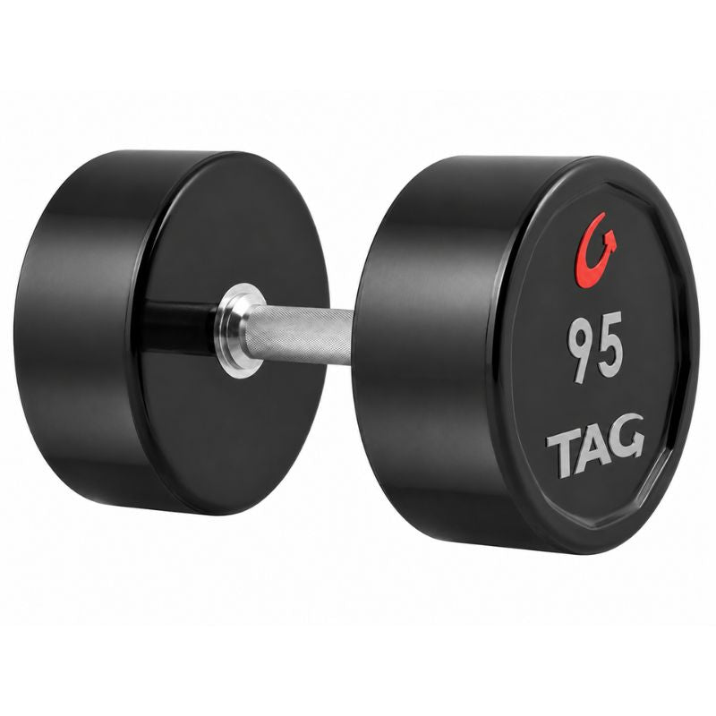 TAG Fitness Premium Ultrathane Dumbbell (Pairs) 95 lb