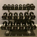 TAG Fitness Premium Ultrathane Dumbbell Set with Rack inside Gym Front View