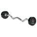 TAG Fitness Premium Ultrathane Fixed Barbell with EZ Curl handle  20  lb