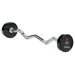 TAG Fitness Premium Urethane Fixed Barbell with EZ Curl handle 20 lb