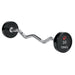 TAG Fitness Premium Urethane Fixed Barbell with EZ Curl handle 30 lb