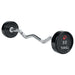 TAG Fitness Premium Urethane Fixed Barbell with EZ Curl handle 50 lb