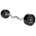 TAG Fitness Premium Urethane Fixed Barbell with EZ Curl handle 80 lb