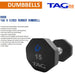 TAG Fitness R8DB 8-Sided Virgin Rubber Dumbbell Sets Details