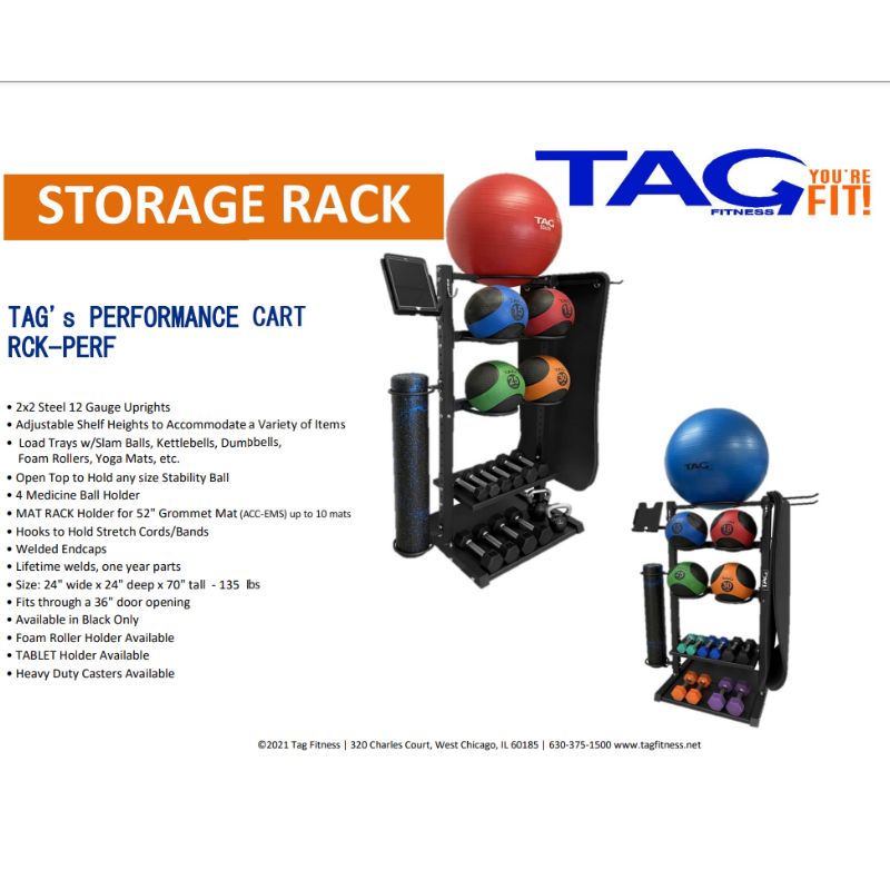 TAG Fitness RCK-PERF Performance Rack Specifications
