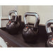 TAG Fitness Rubber Encased Kettlebell with Chemical Chrome Handle 20 lbs close up detail