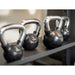 TAG Fitness Rubber Encased Kettlebell with Chemical Chrome Handle 6 lbs, 8 lbs, 12 lbs