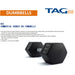 TAG Fitness Rubber Hex Dumbbell Features and Details