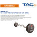 TAG Fitness U8BBEL-EZ  8-Sided Premium Ultrathane Fixed Barbell with EZ Curl handle Features and Details