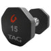 TAG Fitness U8DB 8 Sided Premium Ultrathane Dumbbell 15 lb Dumbbell