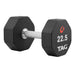 TAG Fitness U8DB 8 Sided Premium Ultrathane Dumbbells 22.5 lb