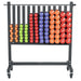 TAG Fitness Vinyl Coated Beauty Bell Dumbbells Set with Rack