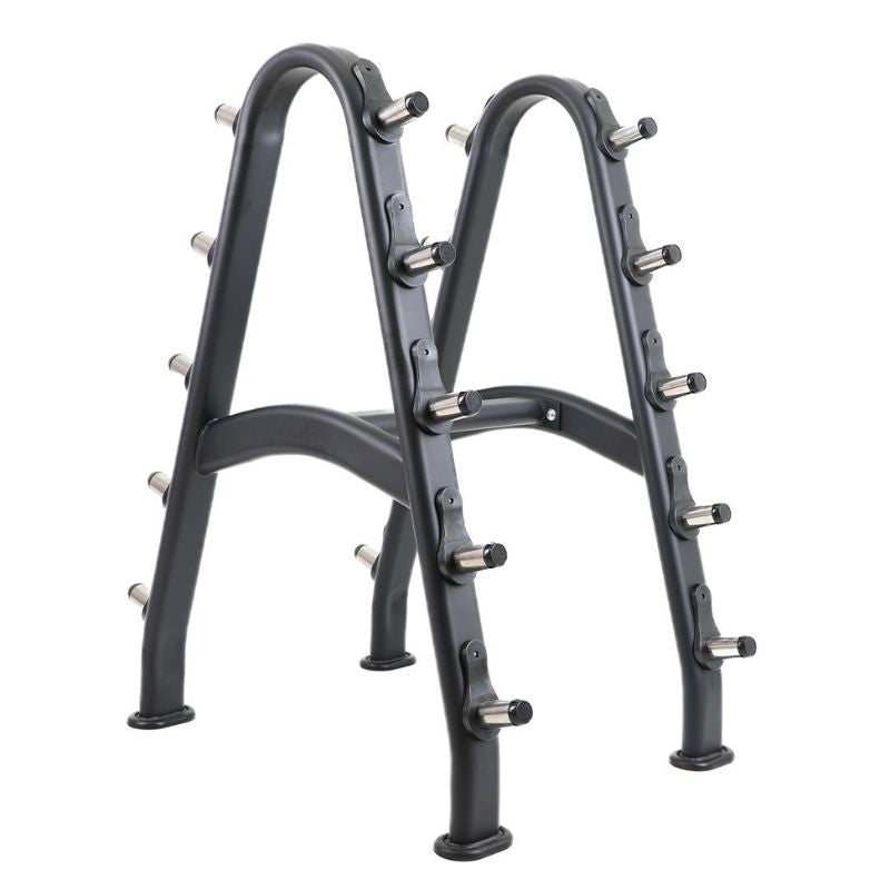 TKO 10 Barbells Fixed Barbell Rack Left Side View