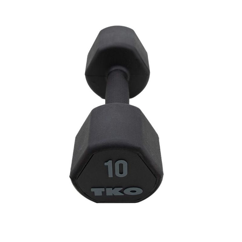 TKO 10 lb Studio Dumbbell on a white background
