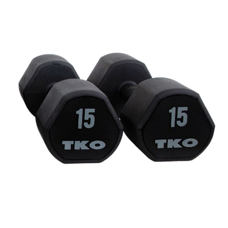 TKO 15 lb Pair Studio Dumbbell