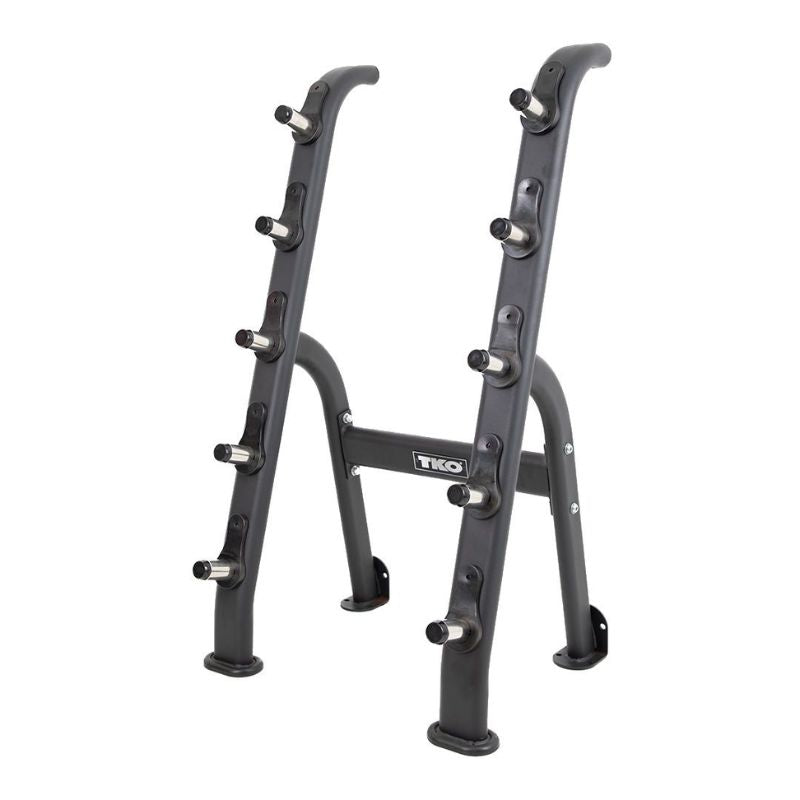 TKO 5 Barbells Fixed Barbell Rack Side View
