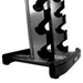 TKO Strength 10 Pair Vertical Dumbbell Rack - 840VDR10-BK Bottom Holder