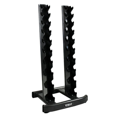 TKO Strength 10 Pair Vertical Dumbbell Rack - 840VDR10-BK Empty Rack Main