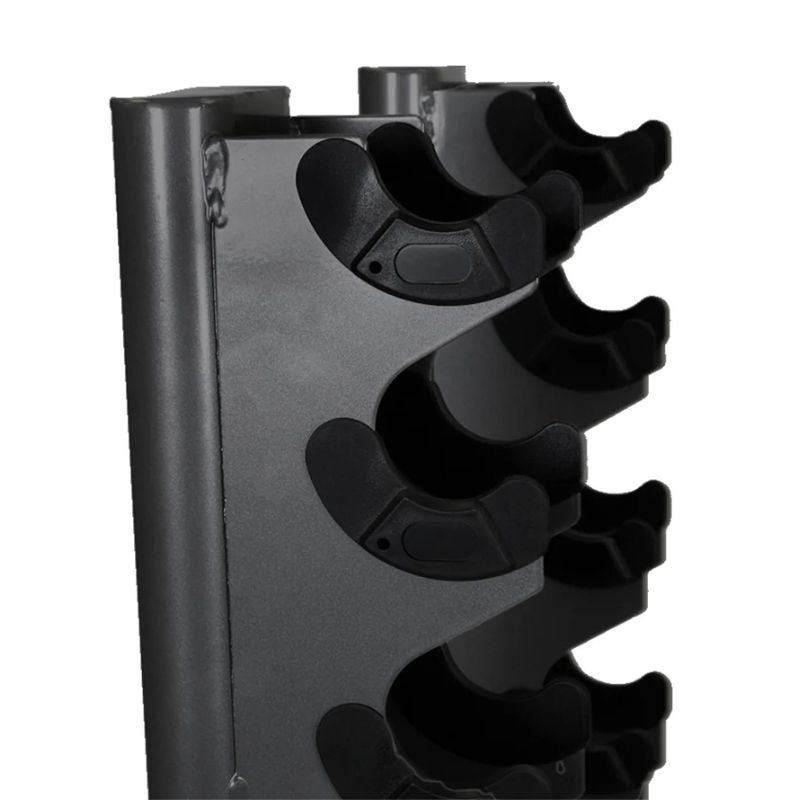 TKO Strength 10 Pair Vertical Dumbbell Rack - 840VDR10-BK Top Holder