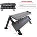 TKO Strength 2-Tier Horizontal Dumbbell Rack - 889HDR-BK Features and Dimensions