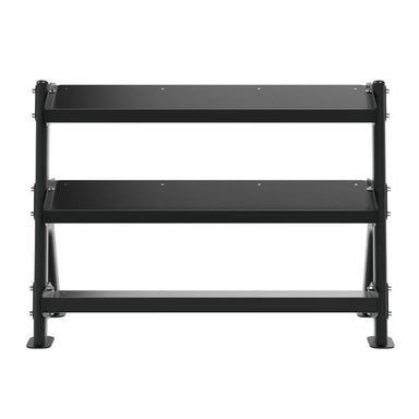 TKO Strength 3-Tier Adjustable Tray Rack - 892DKR Front View