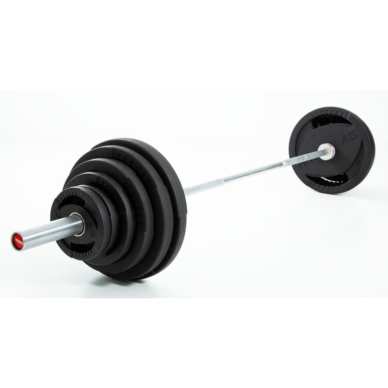 TKO Strength 300Lb Olympic Rubber Plate Set w_500lb Bar & Collars_- 803OR-300 Gallery 1