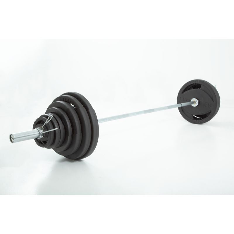 TKO Strength 300Lb Olympic Rubber Plate Set w_500lb Bar & Collars_- 803OR-300 Gallery 2