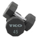 TKO Strength 45 lb Pair 10-Sided Urethane Dumbbells