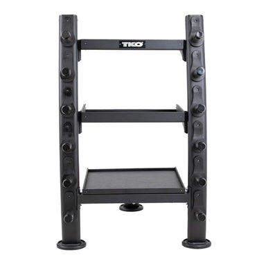 TKO Strength Accessory Rack (Matte Black) - 848ACR-BK Front View