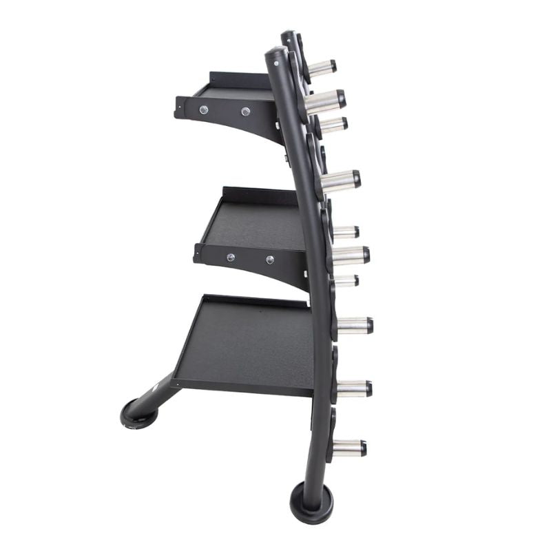 TKO Strength Accessory Rack (Matte Black) - 848ACR-BK Side View