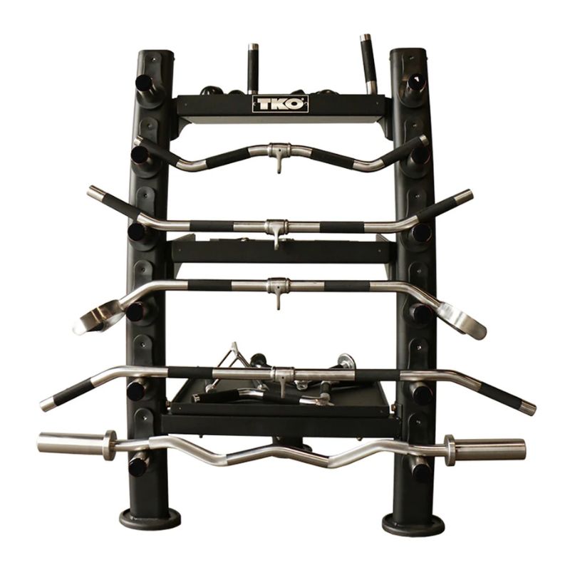 TKO Strength Accessory Rack (Matte Black) - 848ACR-BK  with Cable Attachments Accessories
