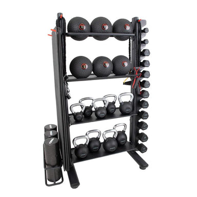 TKO Strength Accessory Storage Rack - Endurance Package - S899-ENDURANCE Left Angled View