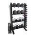 TKO Strength Accessory Storage Rack - Endurance Package - S899-ENDURANCE Left Angled View