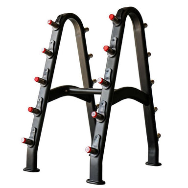 TKO Strength Barbell Rack for Rubber Barbells - 846BBR-BK Black Empty Rack