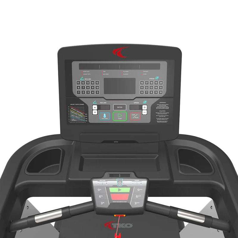 TKO Strength Cardio Commercial Treadmill HIIT - 9T-HIIT Close  up Details of 9T LED Console